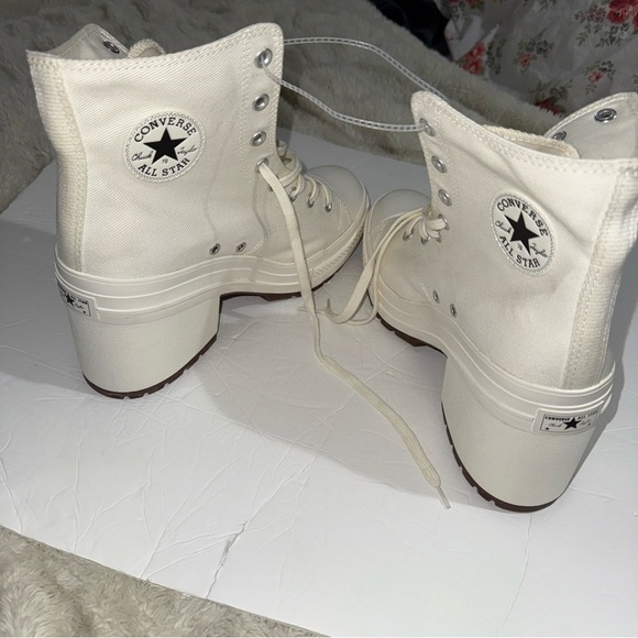 Converse White Heeled Boots - Picture 3 of 11